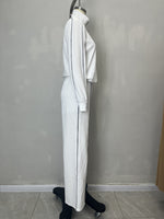 Load image into Gallery viewer, Elongating Wide Leg Sweatsuit Set Women N6C202