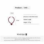 Load image into Gallery viewer, Womens Heart Acrylic Beaded Necklace N6K186