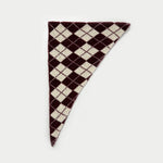 Load image into Gallery viewer, Women's Wool Blend Diamond Knit Triangle Scarf N6J124