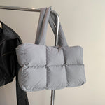 Load image into Gallery viewer, Women's Padded Nylon Quilted Tote Bag N6J216