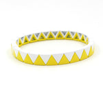 Load image into Gallery viewer, Rainbow Triangles Bracelet Modular Gold Enamel S5P050