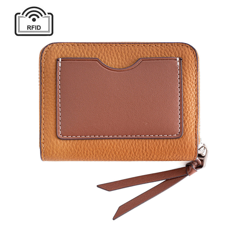 Genuine Leather Accordion Card Wallet Women N6D027