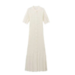 Load image into Gallery viewer, Button Knit Dress Essential Lightweight N5Z367

