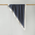 Load image into Gallery viewer, Polka Dot Print Triangle Scarf Satin Twill Women N6G218