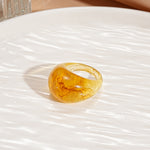 Load image into Gallery viewer, Vintage Candy Resin Oval Geometric Ring Women N6H095