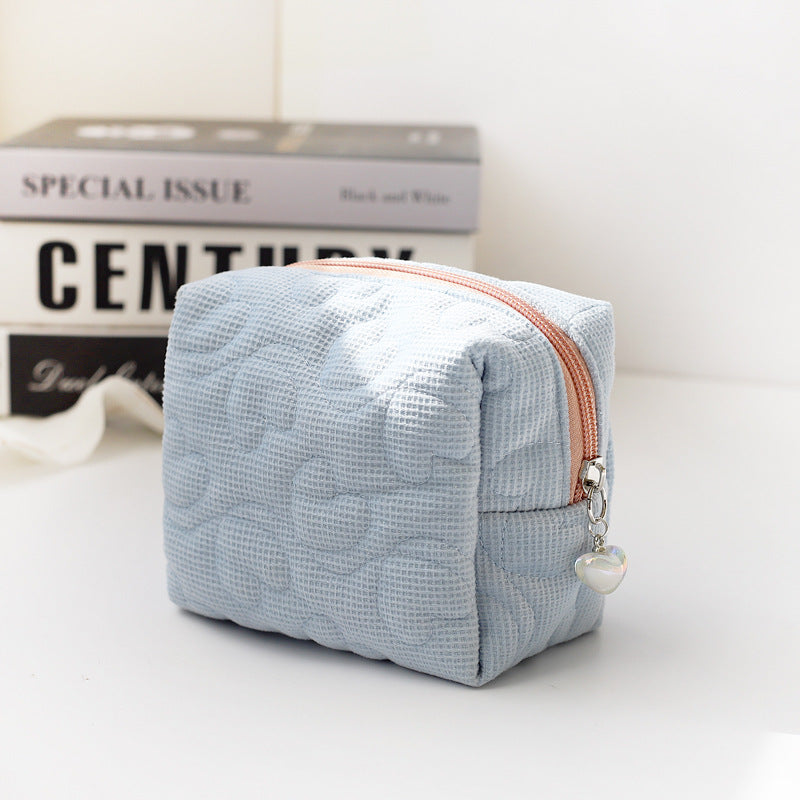 Womens Heart Design Polyester Cosmetic Bag N6K121