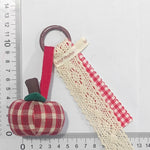 Load image into Gallery viewer, Red Heart Tassel Fabric Bag Charm Keychain N6K291