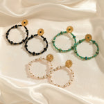 Load image into Gallery viewer, Bohemian Crystal Earrings Steel Multi Tone Earrings S5P087
