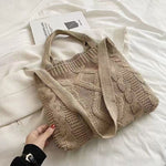 Load image into Gallery viewer, Women's Woven Polyester Vintage Tote Bag N6J164