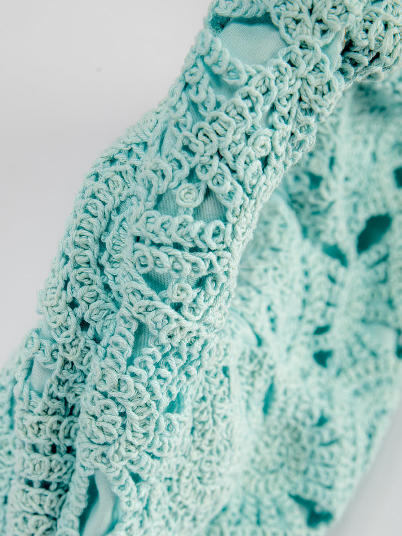 Crochet Lace Openwork Underarm Bag Women N6C312