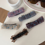 Load image into Gallery viewer, Polka Dot Bow Hair Clip Layered Banana Clip  N6F060