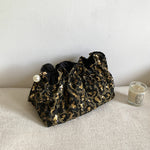 Load image into Gallery viewer, Leopard Print Dumpling Cosmetic and Jewelry Pouch Set N6J267