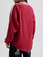Load image into Gallery viewer, ContrastDesign Hoodie MidWeight Black Red N5A149
