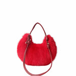Load image into Gallery viewer, Women's Plush Crescent Shoulder Bag N6J117