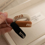 Load image into Gallery viewer, Thick Jacquard Leopard Terry Hair Ties  N6F130