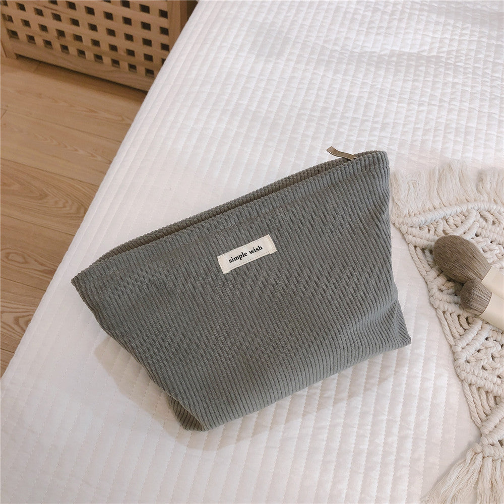 Solid Corduroy Texture Canvas Organizer S5P328
