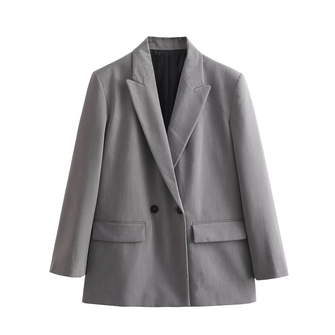 Double Breasted Blazer Women Multiple Colors N5A414