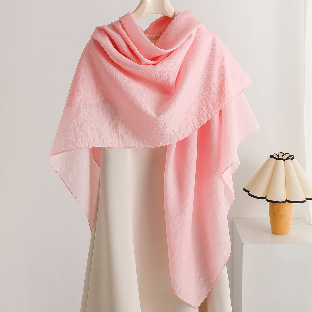 Tencel Sun Protection Square Scarf 140cm Pure Solid N6G226