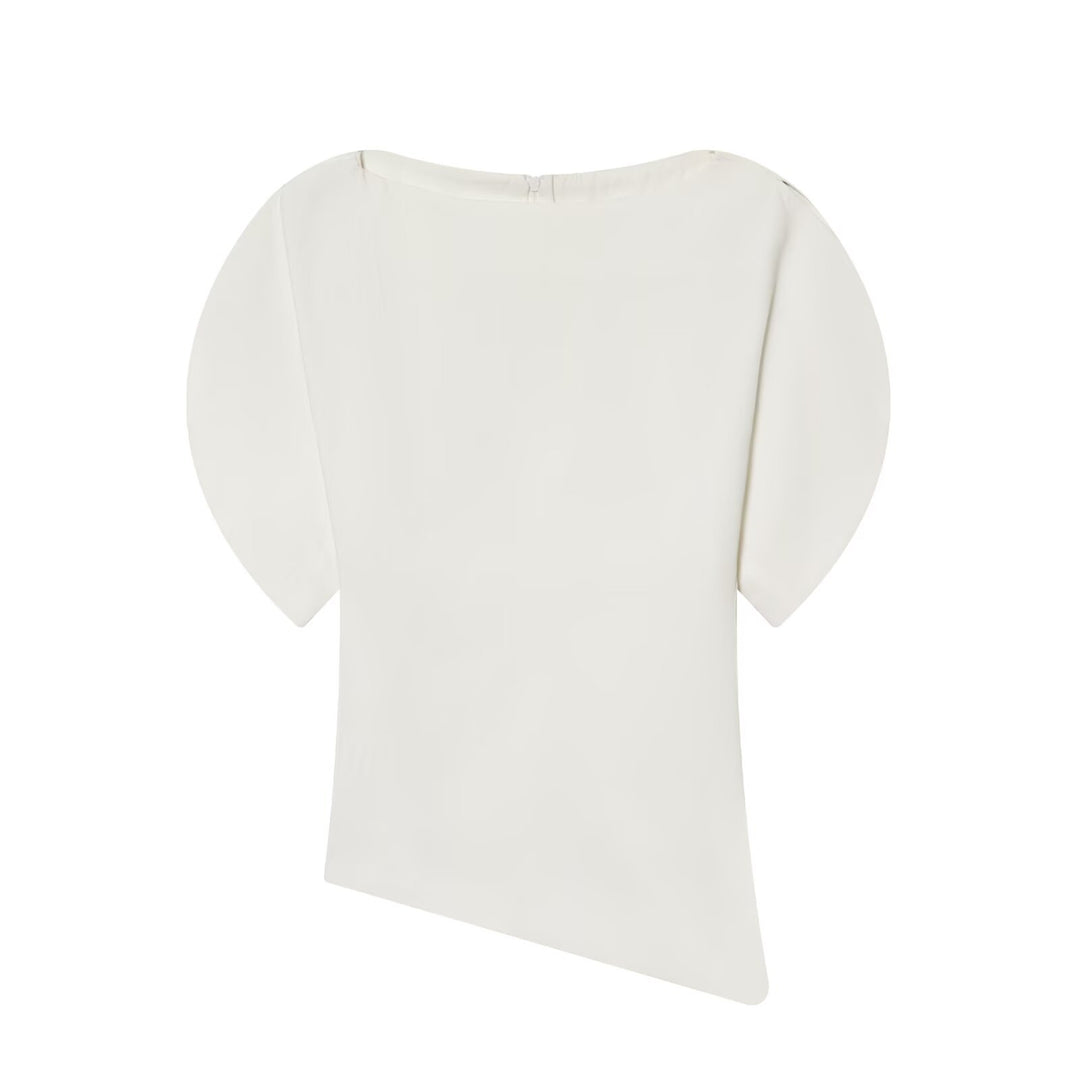 Designer Round Neck Puff Short Sleeve T-Shirt Women N6C267