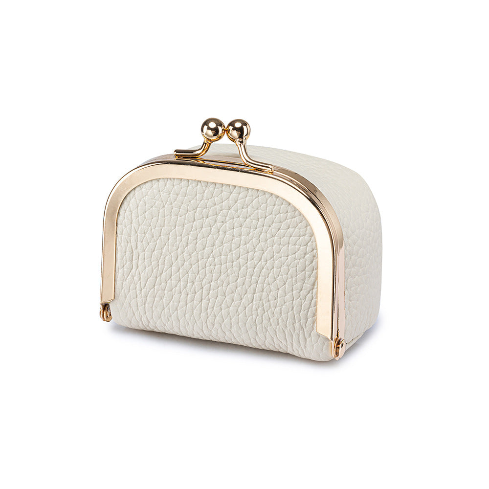 Women's Top-Grain Leather Mini Coin Purse N6J229