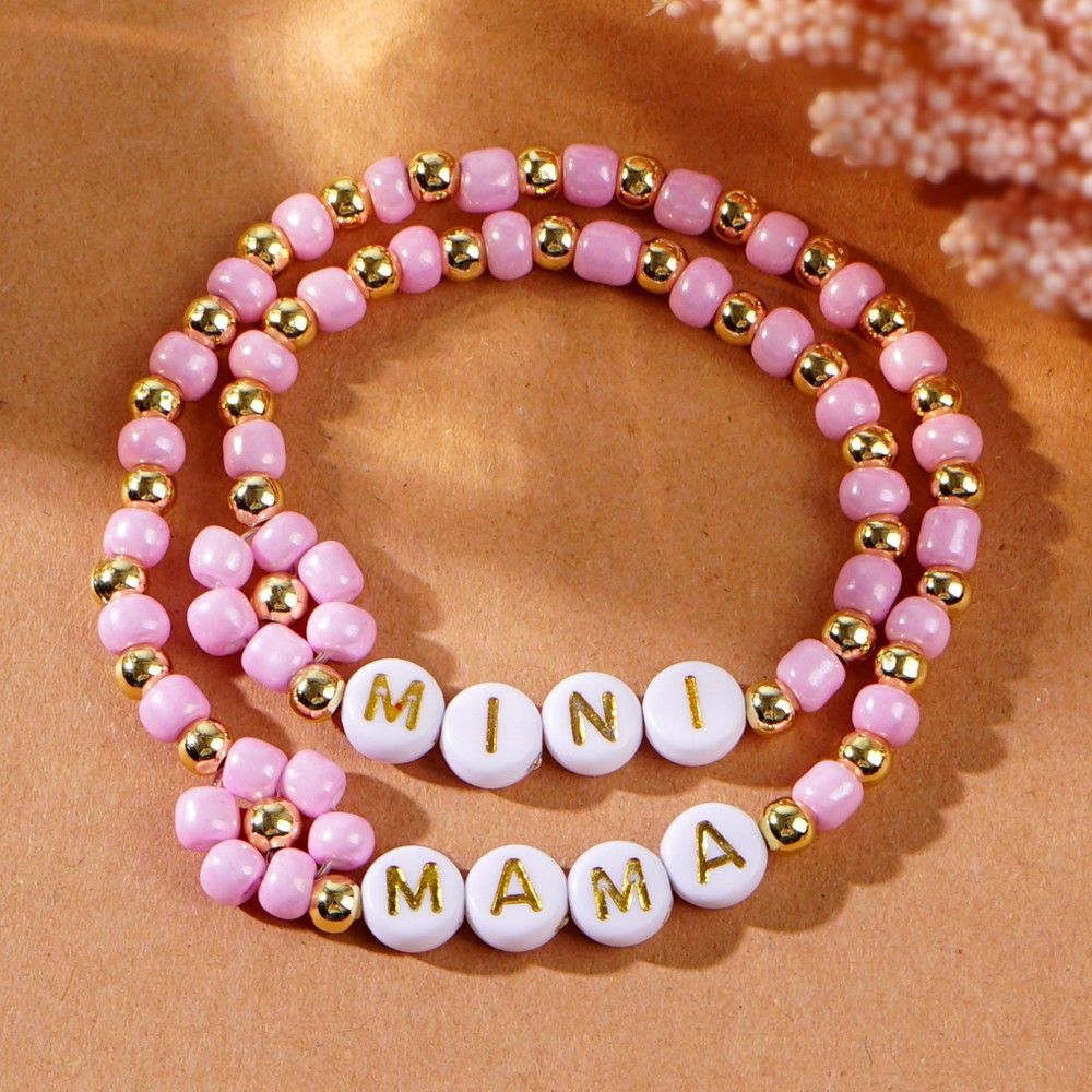 Mama Beaded Bracelet Set Women N6D533