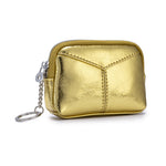 Load image into Gallery viewer, Top Grain Leather Cracked Texture Coin Purse Keychain N6G096
