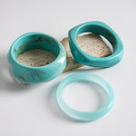 Load image into Gallery viewer, Resin Ombré Circle Geometric Bangle Set 3-Piece N6H076