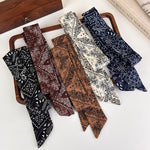Load image into Gallery viewer, Vintage Paisley Long Narrow Scarf Necktie Women N6G236