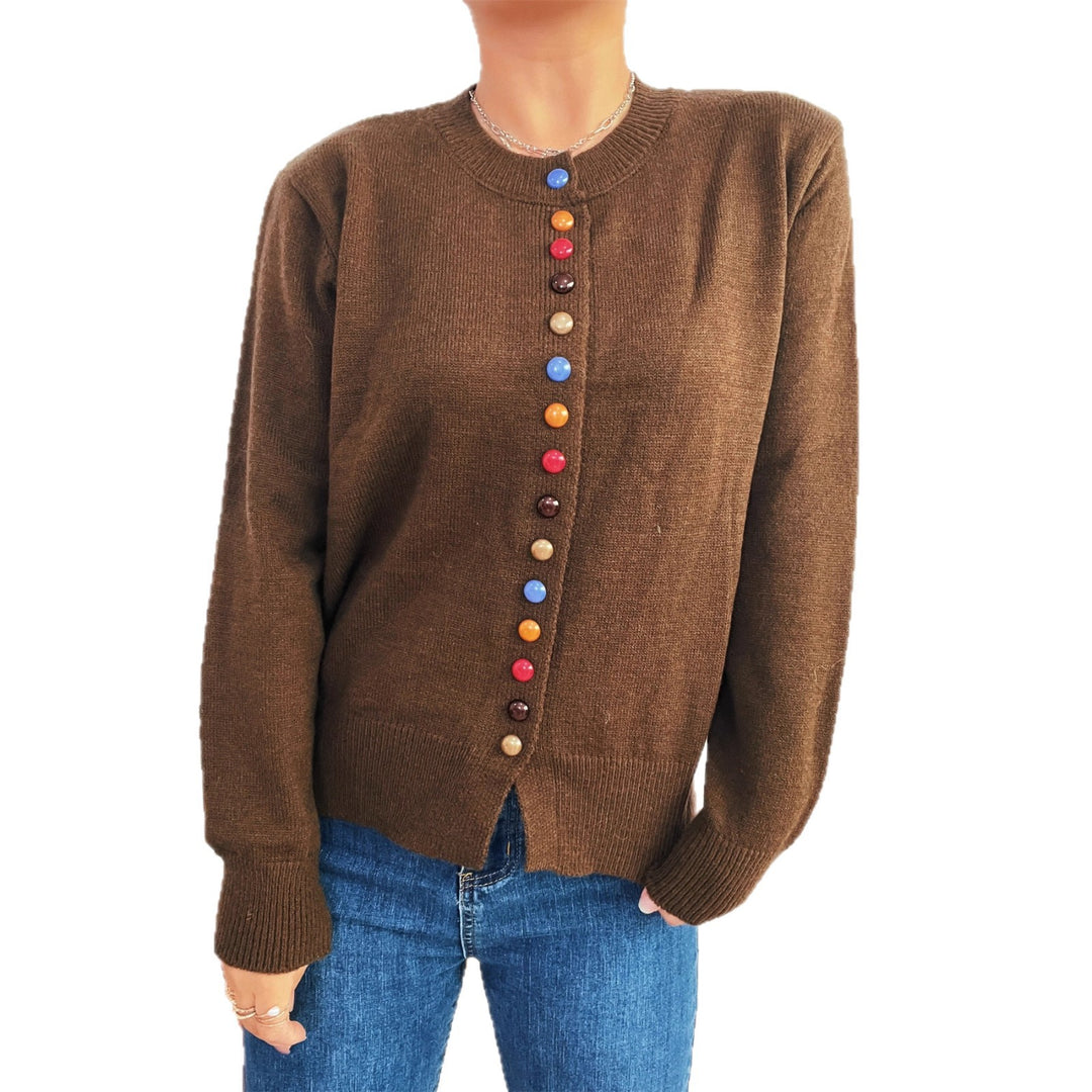 ColorBlock Button Cardigan Lightweight Options N5A209