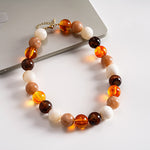 Load image into Gallery viewer, Acrylic Ombré Beaded Choker Statement Necklace N6H067