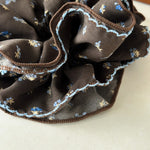 Load image into Gallery viewer, Womens Vintage Floral Ruffle Scrunchie N6K011