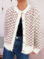 Load image into Gallery viewer, Check Block Round Cardigan Ultra Heavy Options N5Z902
