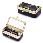 Load image into Gallery viewer, Women's Top-Grain Leather Snake-Print Jewelry Case N6J226
