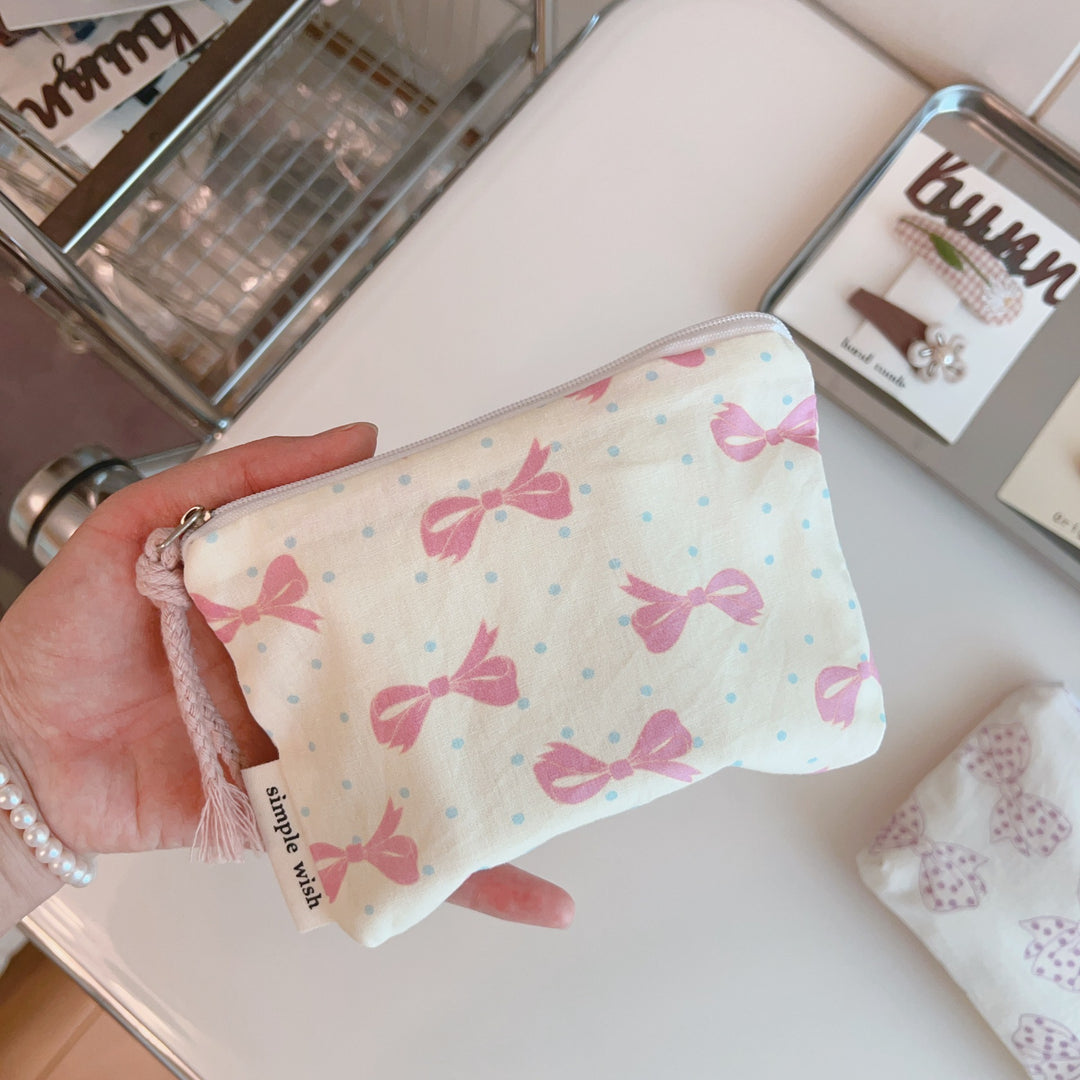 Printed Cotton Card Case Horizontal S5P352
