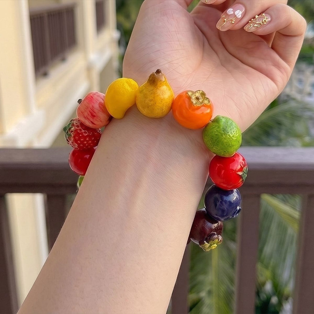Fun Fruit Elastic Bracelet Cute Dopamine Summer N6H105