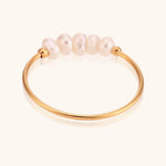 Load image into Gallery viewer, Crushed Freshwater Pearl Ring Stainless Steel N6H180