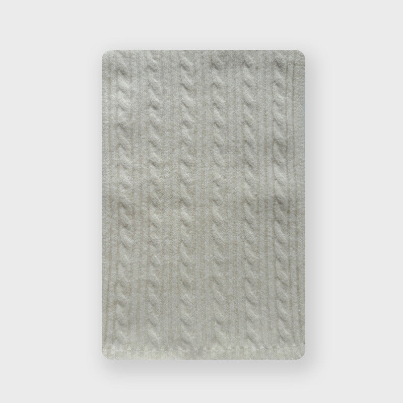 Cable Knit Jacquard Blend Scarf  M5A094