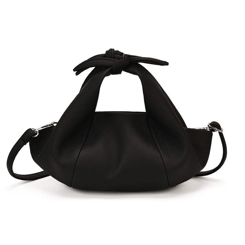 Women's Ruched PU Leather Dumpling Bag N6J213