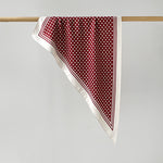 Load image into Gallery viewer, Polka Dot Print Triangle Scarf Satin Twill Women N6G218