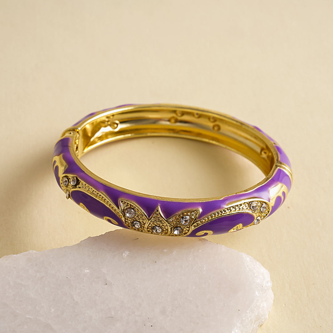 Womens Vintage Floral Open Cuff Alloy Bracelet N6K131