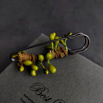 Load image into Gallery viewer, Hand-Wrapped Simulated Fruit Plant Brooch N6G048
