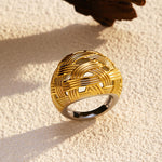 Load image into Gallery viewer, Steel Band Ring Closed Classic Premium Design S5P011
