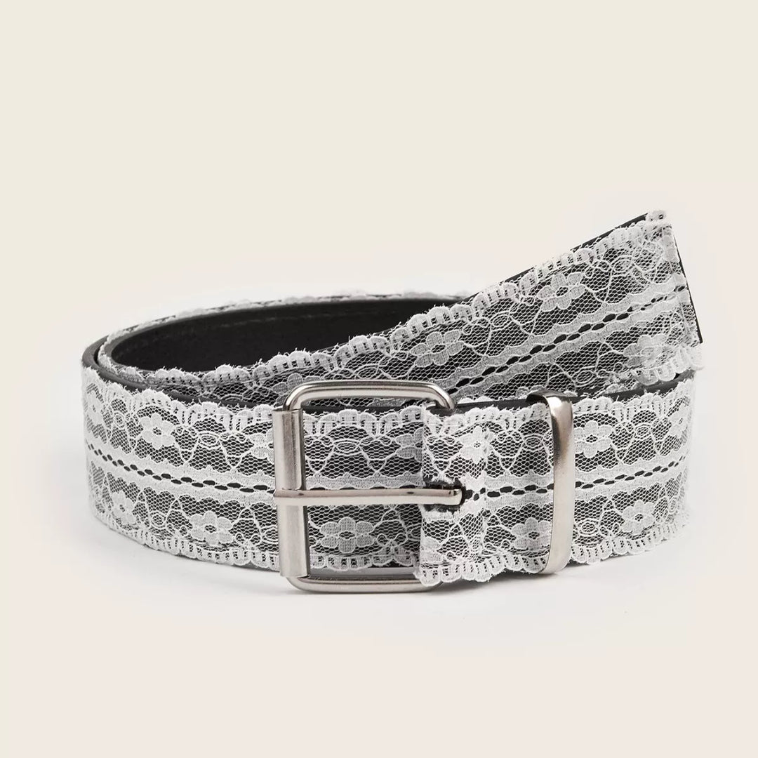 Lace Belt Women Fashion Decorative PU Needle Buckle N6H334
