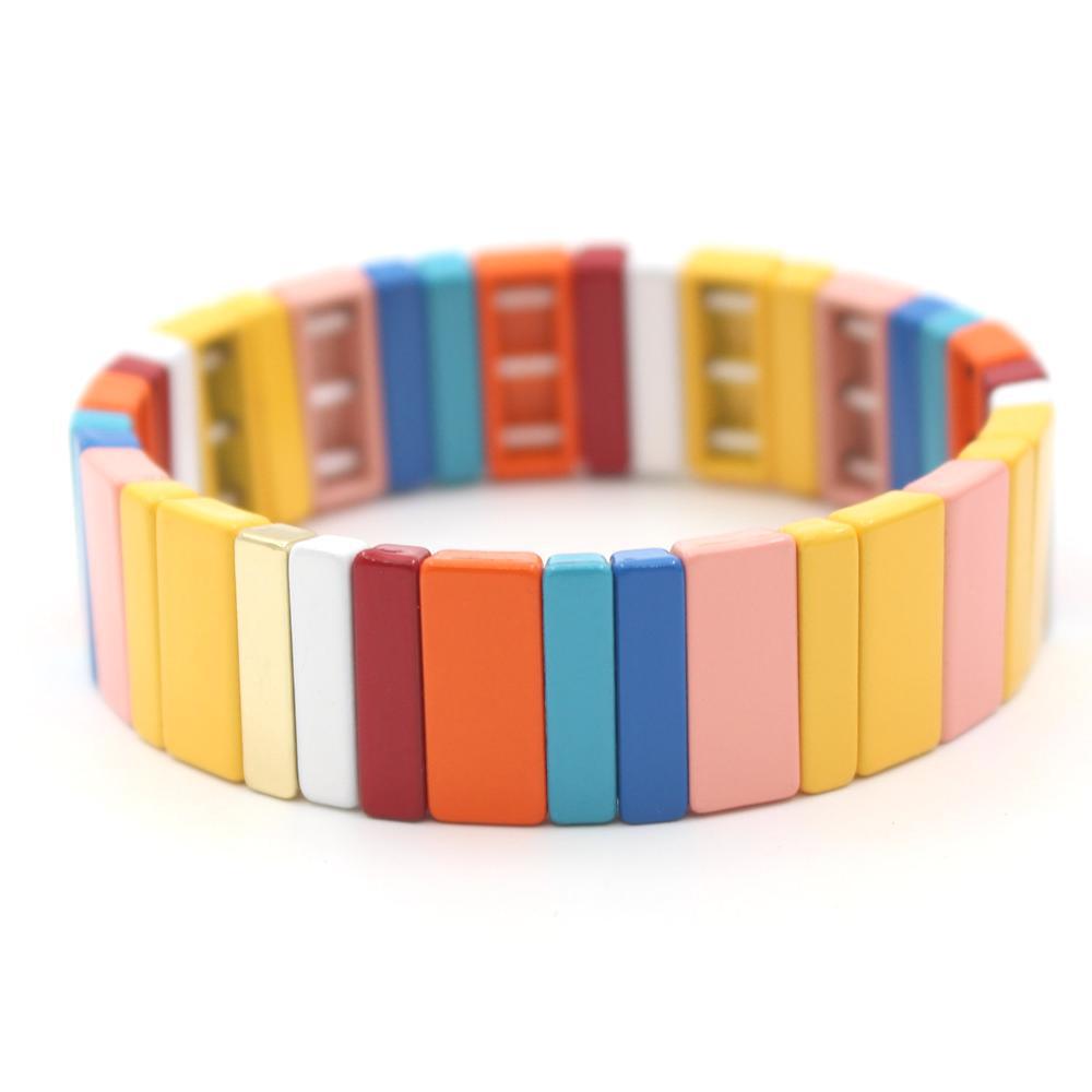 Cuboid Cuff Enamel Steel Chromatic Stackable Layers S5P078
