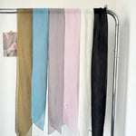 Load image into Gallery viewer, Crinkle Scarf Multi Way Hair Neck Bag Tie Solid Color M5A323