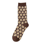 Load image into Gallery viewer, Diamond Pattern Double Knit Cotton Stackable Socks M5A031