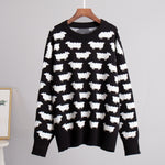 Load image into Gallery viewer, Alpaca Print Crew Knit Set In Mid Weight N5Z413
