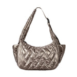 Load image into Gallery viewer, Quilted Dumpling Shoulder Bag Nylon  Polyester S5P376