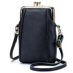 Load image into Gallery viewer, Women's Genuine Leather Litchi Grain Crossbody Phone Bag N6J142