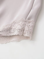 Load image into Gallery viewer, Lace Trim Satin Shorts Women Casual Midi N6F210
